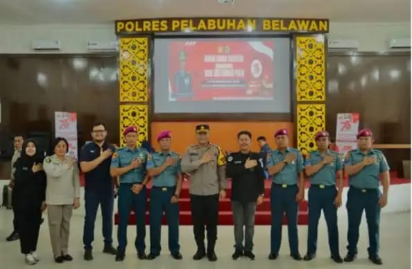 Polres Pelabuhan Belawan Gelar Kegiatan Donor Darah