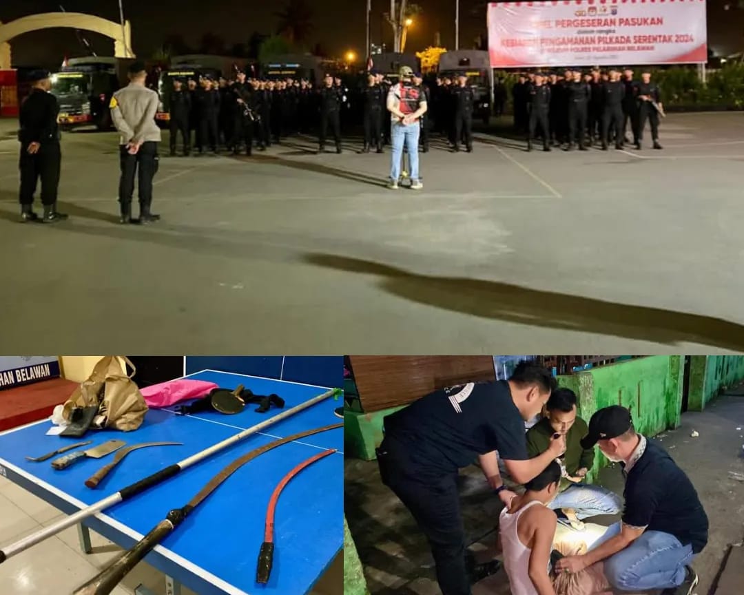 Polres Pelabuhan Belawan Lakukan Penyisiran di Lokasi Tawuran