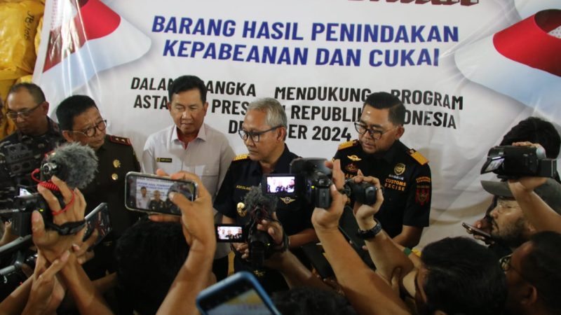 Mengawal Asta Cita, Bea Cukai Batam Ekspos Kinerja Pengawasan