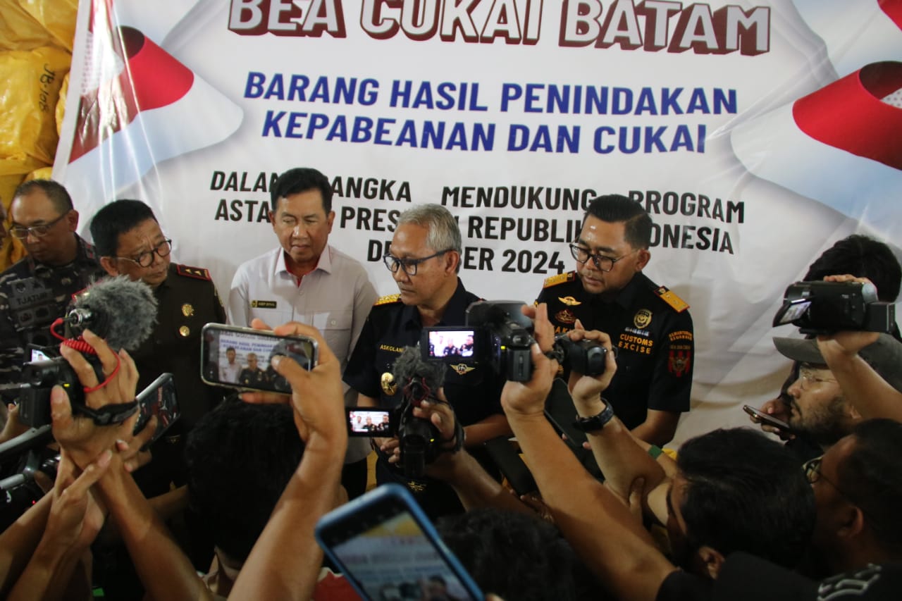 Mengawal Asta Cita, Bea Cukai Batam Ekspos Kinerja Pengawasan