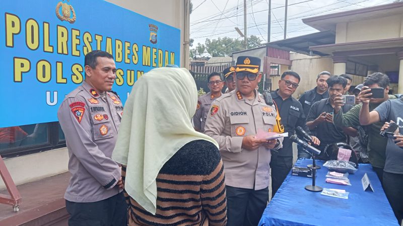Tak Sampai 24 Jam, Jambret Gadis Cantik Diringkus Polsek Sunggal
