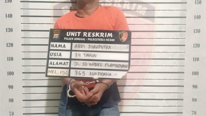 Pelaku Curat Berhasil Diamankan Polsek Sunggal