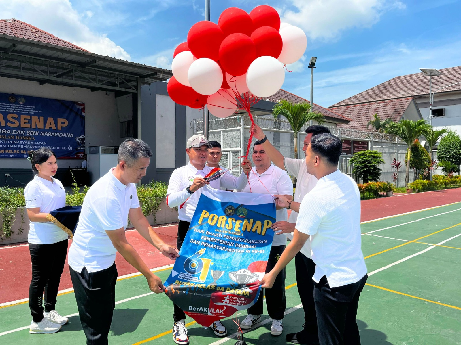 Rutan Batam Menggelar Upacara Pembukaan Porsenap 2025