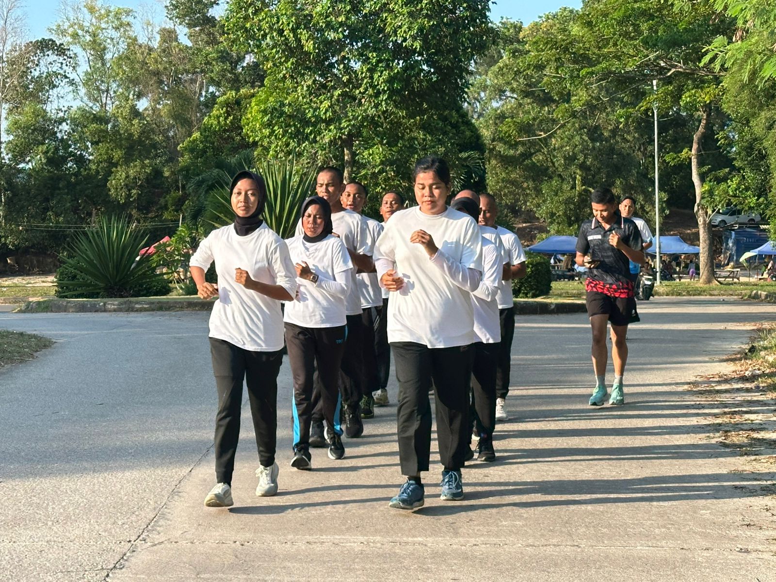 Hari Pertama, 10 CPNS Rutan Batam Jalani Pembekalan Latihan Fisik