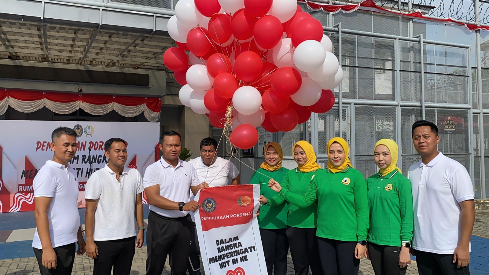 Semarak HUT RI ke-80, Rutan Batam Gelar Upacara Pembukaan PORSENAP 2025