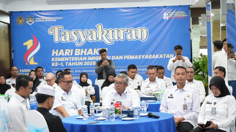 LAPAS BATAM HADIRI TASYAKURAN PERDANA KEMENTERIAN IMIGRASI DAN PEMASYARAKATAN DI KANIMSUS BATAM